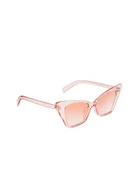 Awestuffs Cat Eye Sunglass inspired from Priyanka Chopra UV Protected Sunglasses for Women Modern Pointed Cat Eye Sunglasses (Light Pink)-thumb4