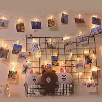 Awestuffs LED Lights for Home Decoration (16 LED Photo Clip String (Warm White))(Plastic)-thumb1
