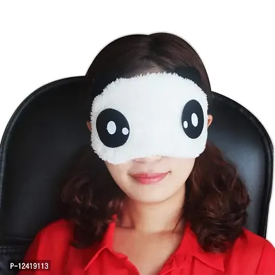 Awestuffs Imported Panda Sleeping Plush Eye Mask Nap Eye Shade Cartoon Blindfold Sleep Eyes Cover Sleeping Travel Rest Eye Patch Sleep Mask (Open Eyes)-thumb5