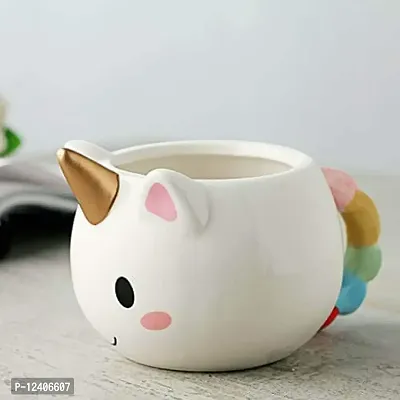 Awestuffs Ceramic Unicorn 3D Tea Coffee Mug (Unicorn with Rainbow Handle)-thumb3