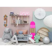 Awestuffs Love Neon LED Light Sign for Room Decoration Accessory, Table Decoration, Gifts, Night Light (USB) (Pink, Pack of 1)-thumb1