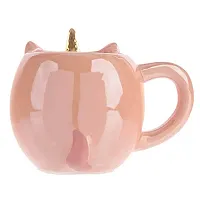 Awestuffs Ceramic Unicorn 3D Tea Coffee Mug with Golden Horn (Pink)-thumb4