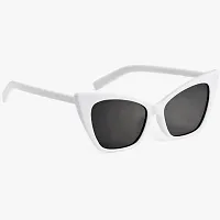 Awestuffs Cat Eye Sunglass inspired from Priyanka Chopra UV Protected Sunglasses for Women Modern Pointed Cat Eye Sunglasses (White)-thumb2