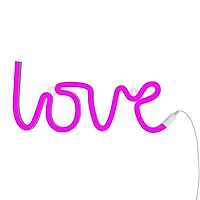 Awestuffs Love Neon LED Light Sign for Room Decoration Accessory, Table Decoration, Gifts, Night Light (USB) (Pink, Pack of 1)-thumb4