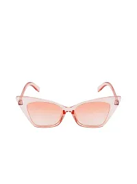 Awestuffs Cat Eye Sunglass inspired from Priyanka Chopra UV Protected Sunglasses for Women Modern Pointed Cat Eye Sunglasses (Light Pink)-thumb1