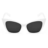 Awestuffs Cat Eye Sunglass inspired from Priyanka Chopra UV Protected Sunglasses for Women Modern Pointed Cat Eye Sunglasses (White)-thumb1