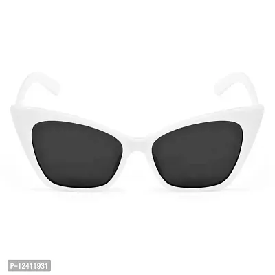 Awestuffs Cat Eye Sunglass inspired from Priyanka Chopra UV Protected Sunglasses for Women Modern Pointed Cat Eye Sunglasses (White)-thumb2