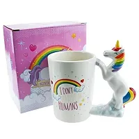 Awestuffs Unicorn Mug 3D Creative Art Coffee Mug Ceramic Milk Cups Travel Mug with Unicorn Handle-thumb4