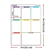 Awestuffs Magnetic Dry Erase Whiteboard Sheet for Refrigerator - Stain Resistant Whiteboard Sheet [Made in India] (Weekly Planner [12 x 9 inch] (Medium))-thumb2