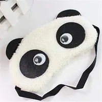 Imported Panda Sleeping Plush Eye Mask Nap Eye Shade Cartoon Blindfold Sleep Eyes Cover Sleeping Travel Rest Eye Patch Sleep Mask (Rolling Eyes)-thumb1