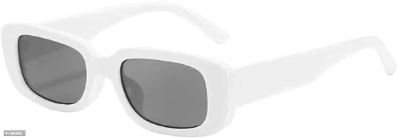 Awestuffs Sunglasses for Women Vintage Trendy Fashion Sunglasses Narrow Square Frame UV Protection-thumb0