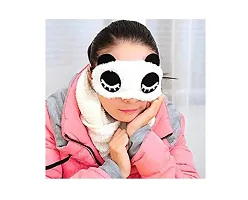 Long Eyelashes Panda Sleeping Eye Plush Mask Nap Eye Shade Cartoon Blindfold Sleep Eyes Cover Sleeping Travel Rest Eye Patch Sleep Mask-thumb3