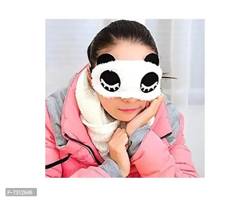 Long Eyelashes Panda Sleeping Eye Plush Mask Nap Eye Shade Cartoon Blindfold Sleep Eyes Cover Sleeping Travel Rest Eye Patch Sleep Mask-thumb4