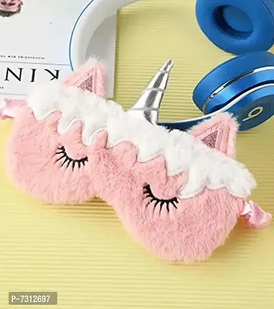 Unicorn Eye Mask for Girls, Cute Eye Cover for Sleep, Soft Breathable Cott-thumb2