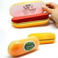 Imported Cheese Hotdog shaped Notepad with Sticky Notes-thumb1