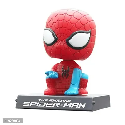 Marvel Avengers Amazing Spiderman Phone Holder Car Decoration Bobblehead Action Figure-thumb0