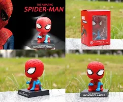 Marvel Avengers Amazing Spiderman Phone Holder Car Decoration Bobblehead Action Figure-thumb1