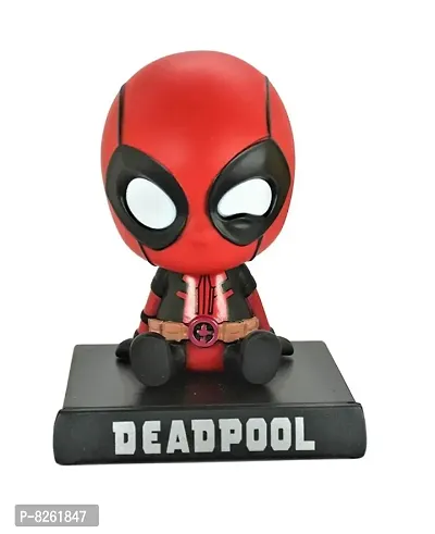 Deadpool Marvel Phone Holder Car Decoration Bobblehead Action Figure-thumb0
