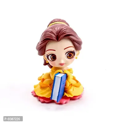 Belle with Book Action Figure Limited Edition for Car Dashboard, Decoration, Cake, Office Desk &amp; Study Table-thumb0