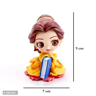 Belle with Book Action Figure Limited Edition for Car Dashboard, Decoration, Cake, Office Desk &amp; Study Table-thumb2