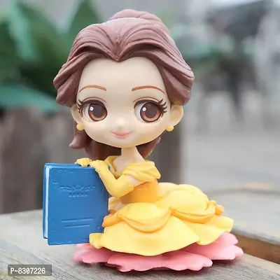 Belle with Book Action Figure Limited Edition for Car Dashboard, Decoration, Cake, Office Desk &amp; Study Table-thumb3