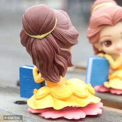 Belle with Book Action Figure Limited Edition for Car Dashboard, Decoration, Cake, Office Desk &amp; Study Table-thumb4