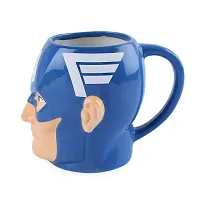 Captain America 3D Creative Ceramic Tea Coffee Mug-thumb1