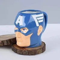 Captain America 3D Creative Ceramic Tea Coffee Mug-thumb2