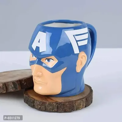 Captain America 3D Creative Ceramic Tea Coffee Mug-thumb3