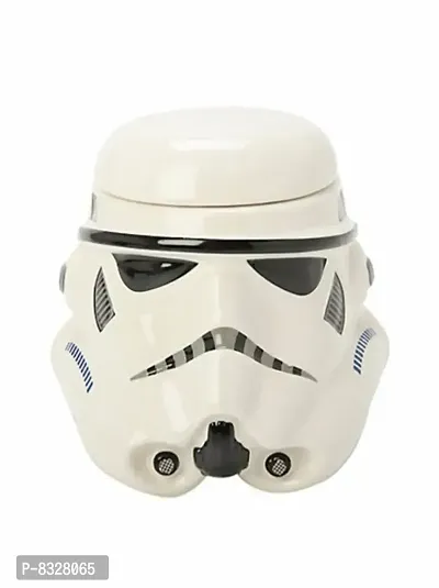 Star Wars Mug - Stormtrooper Helmet 3D Ceramic Tea Coffee Imported Mug with Removable Lid-thumb0