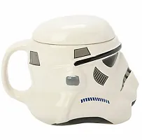Star Wars Mug - Stormtrooper Helmet 3D Ceramic Tea Coffee Imported Mug with Removable Lid-thumb2