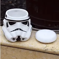 Star Wars Mug - Stormtrooper Helmet 3D Ceramic Tea Coffee Imported Mug with Removable Lid-thumb3
