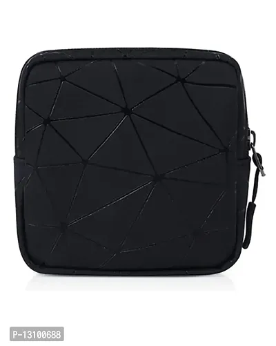 Sanitary Napkin Organizer Diamond Print Portable Pouch Travel Pad Storage Bag for Women-thumb0