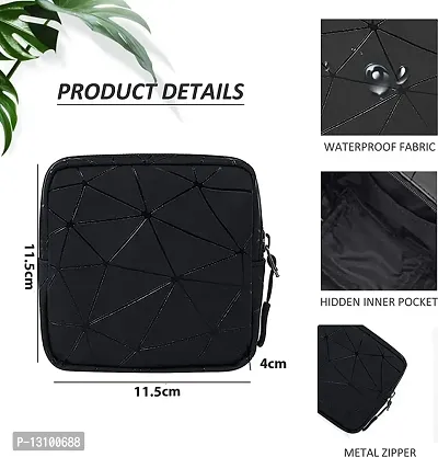 Sanitary Napkin Organizer Diamond Print Portable Pouch Travel Pad Storage Bag for Women-thumb4