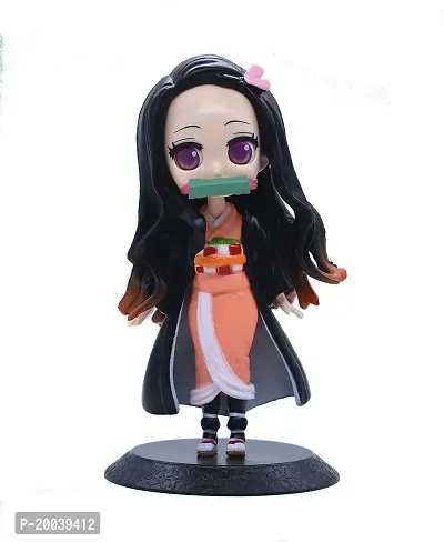 Nezuko Demon Slayer Action Figure Limited Edition for Car Dashboard, Decoration, Cake, Office Desk  Study Table-thumb0