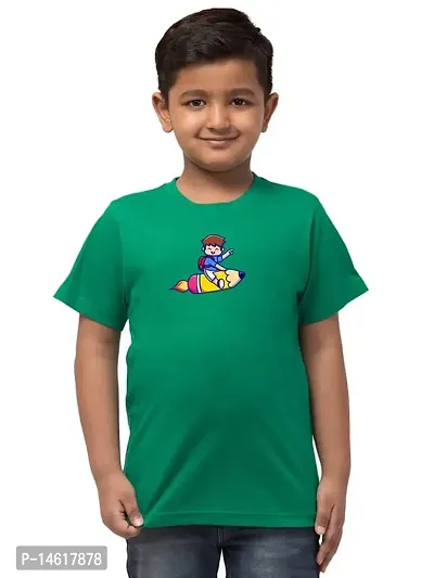 ALPHABET26 T-Shirt for Boys Half Sleeve Latest Rocket Pencil New Desizn4456-thumb2