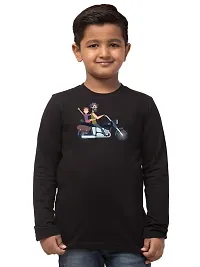 ALPHABET26 T-Shirt for Boys Full Sleeve Regular fit Black Bike Printed5800-thumb1