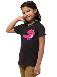 ALPHABET26 T-Shirt for Girl Women Half Sleeve Casual New Printed Regular Round Neck New Look (Color : Year Black) 10201-thumb2