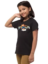 ALPHABET26 T-Shirt for Girl Women Half Sleeve Casual New Printed Regular Round Neck New Look (Color : Year Black) 10156-thumb2