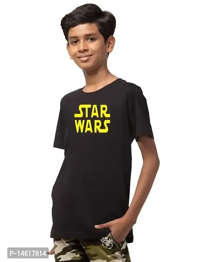 ALPHABET26 T-Shirt for Boys Half Sleeve Star WarNew4442-thumb2