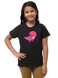 ALPHABET26 T-Shirt for Girl Women Half Sleeve Casual New Printed Regular Round Neck New Look (Color : Year Black) 10201-thumb1