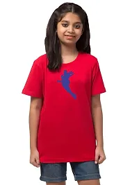 ALPHABET26 T-Shirt for Girl Women Half Sleeve s Superhero New 9852-thumb1