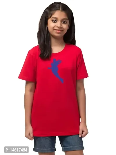 ALPHABET26 T-Shirt for Girl Women Half Sleeve s Superhero New 9852-thumb2