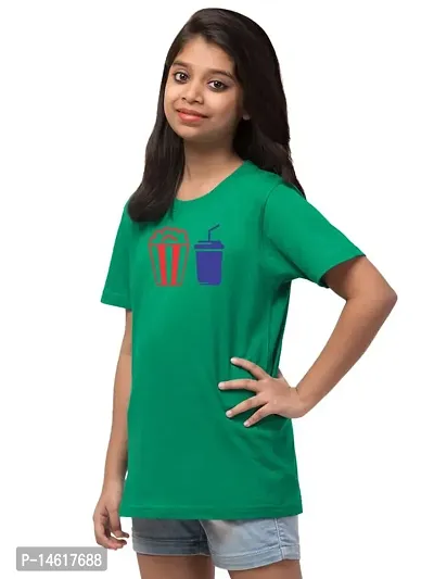 ALPHABET26 T-Shirt for Girl Women Half Sleeve s Popcorn Drink New 10120-thumb3