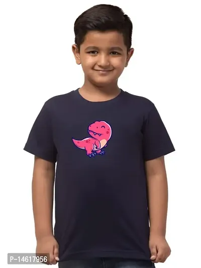 ALPHABET26 T-Shirt for Boys Half Sleeve Modern Dinosaur Printed4460-thumb2