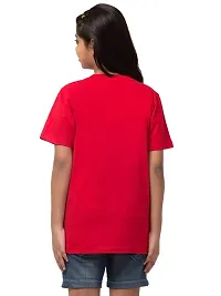 ALPHABET26 T-Shirt for Girl Women Half Sleeve s Red 5 Superhero (10-11 Year) New 9920-thumb3