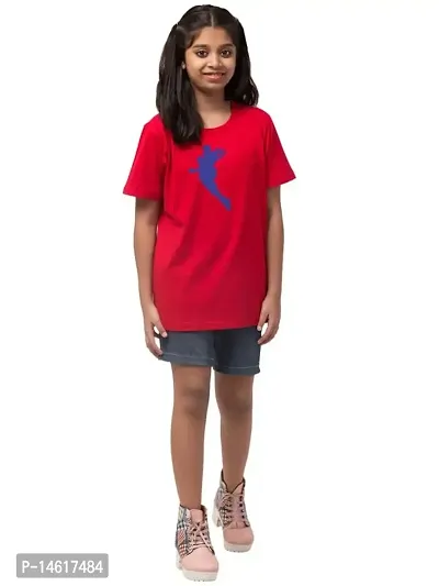 ALPHABET26 T-Shirt for Girl Women Half Sleeve s Superhero New 9852-thumb0