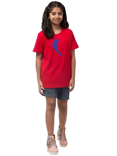 ALPHABET26 T-Shirt for Girl Women Half Sleeve s Superhero New 9852