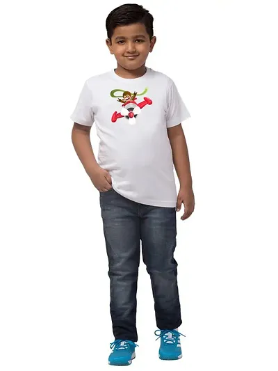 ALPHABET26 T-Shirt for Boys Half Sleeve Modern Aeroplane4466