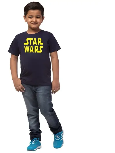 ALPHABET26 T-Shirt for Boys Half Sleeve Modern Star Wars4469